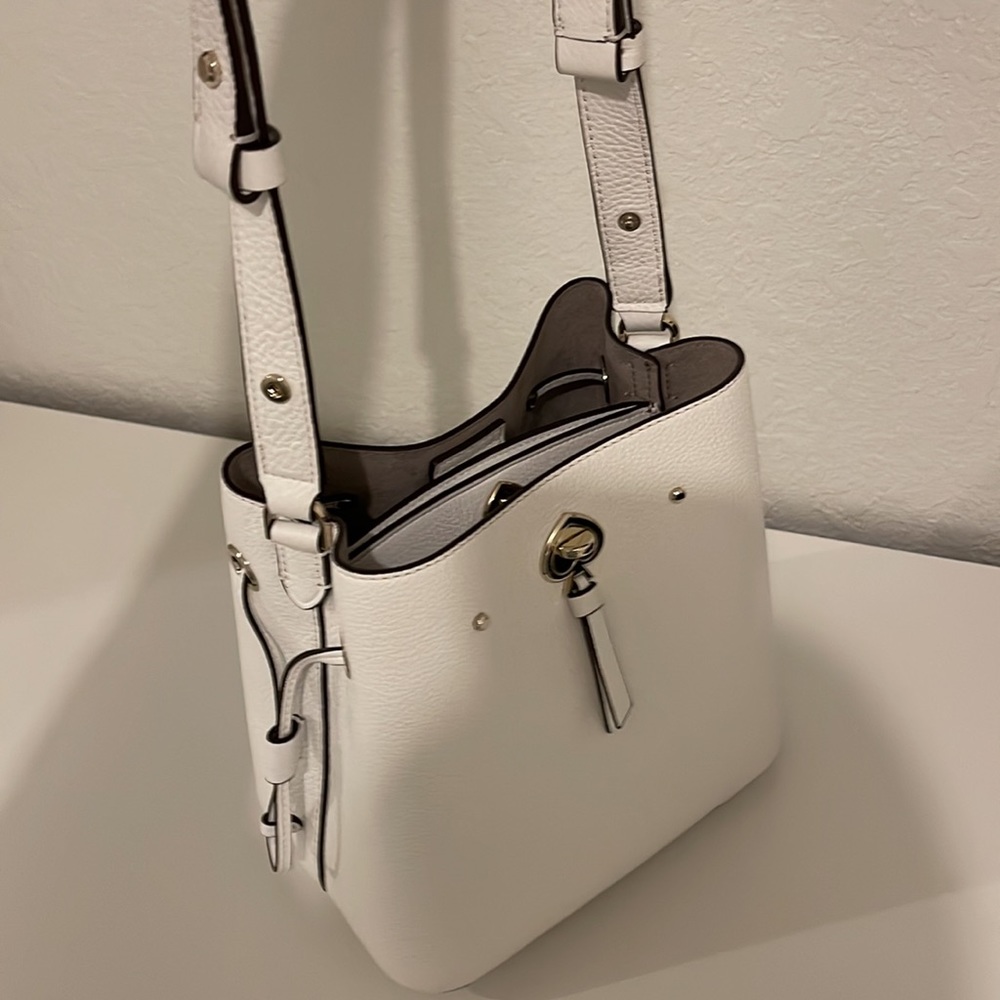 kate spade White Leather Bucket Shoulder Bag - Picture 7 of 16